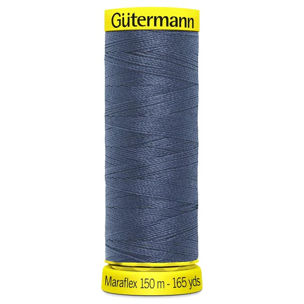 112 Gutermann Maraflex Thread 150m - Blue Grey