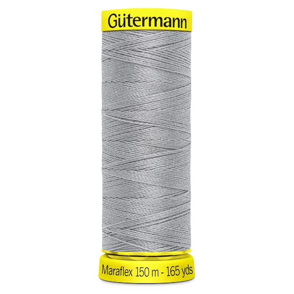 38 Gutermann Maraflex Thread 150m - Mid Silver