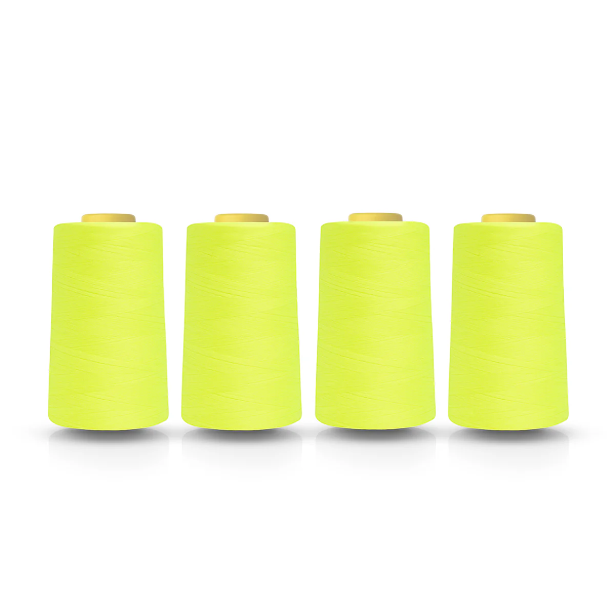 Overlocking Thread x 4 High Vis Yellow