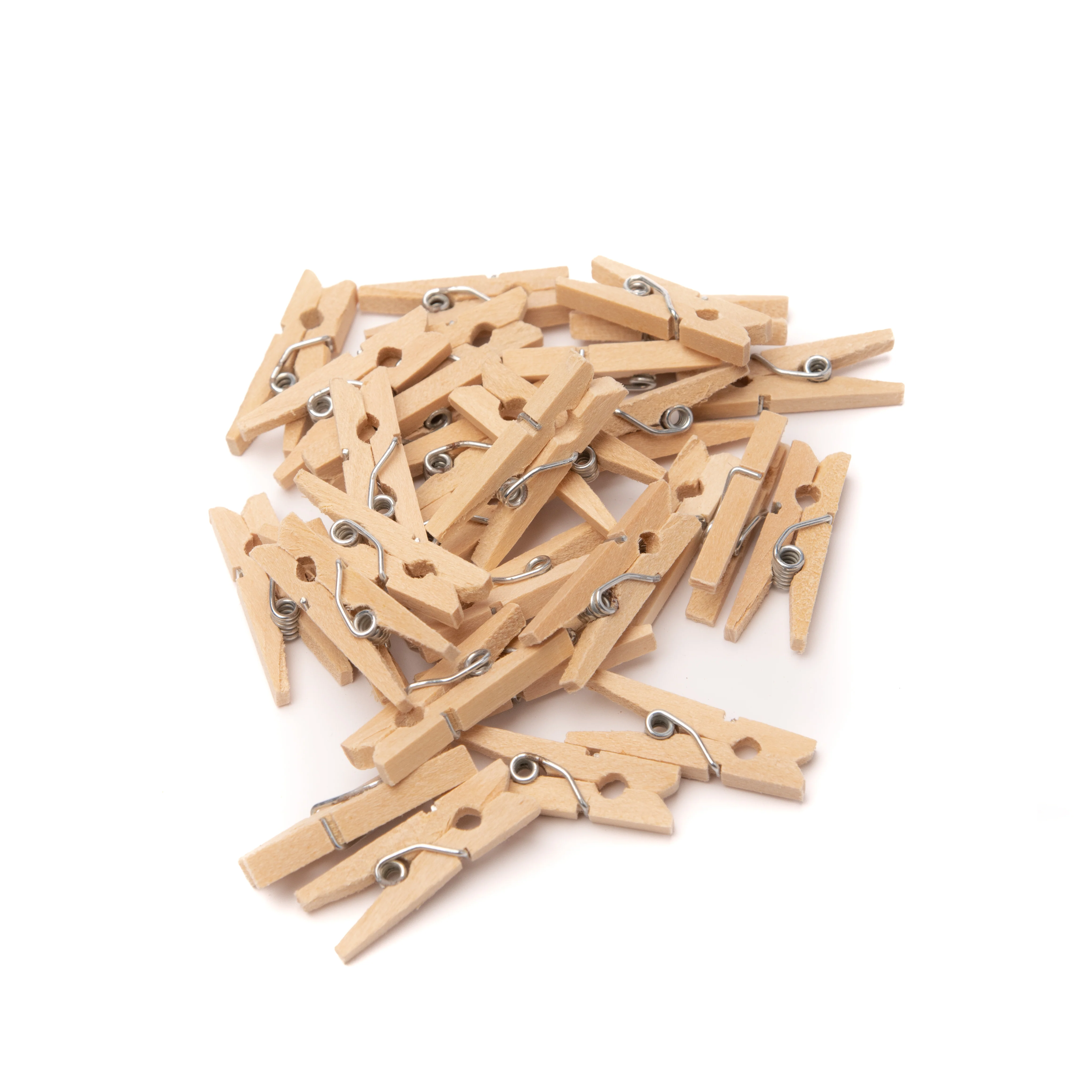 Pack of 36 Mini Wooden Pegs – Small Craft Clips for Photos, Cards & Decor - Image 2
