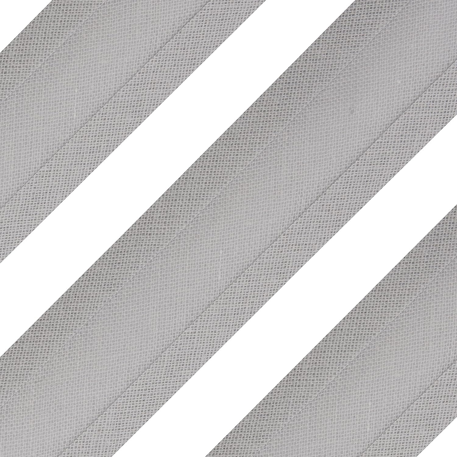 Silver Bias Binding Tape, Cotton, 1 Inch / 25mm