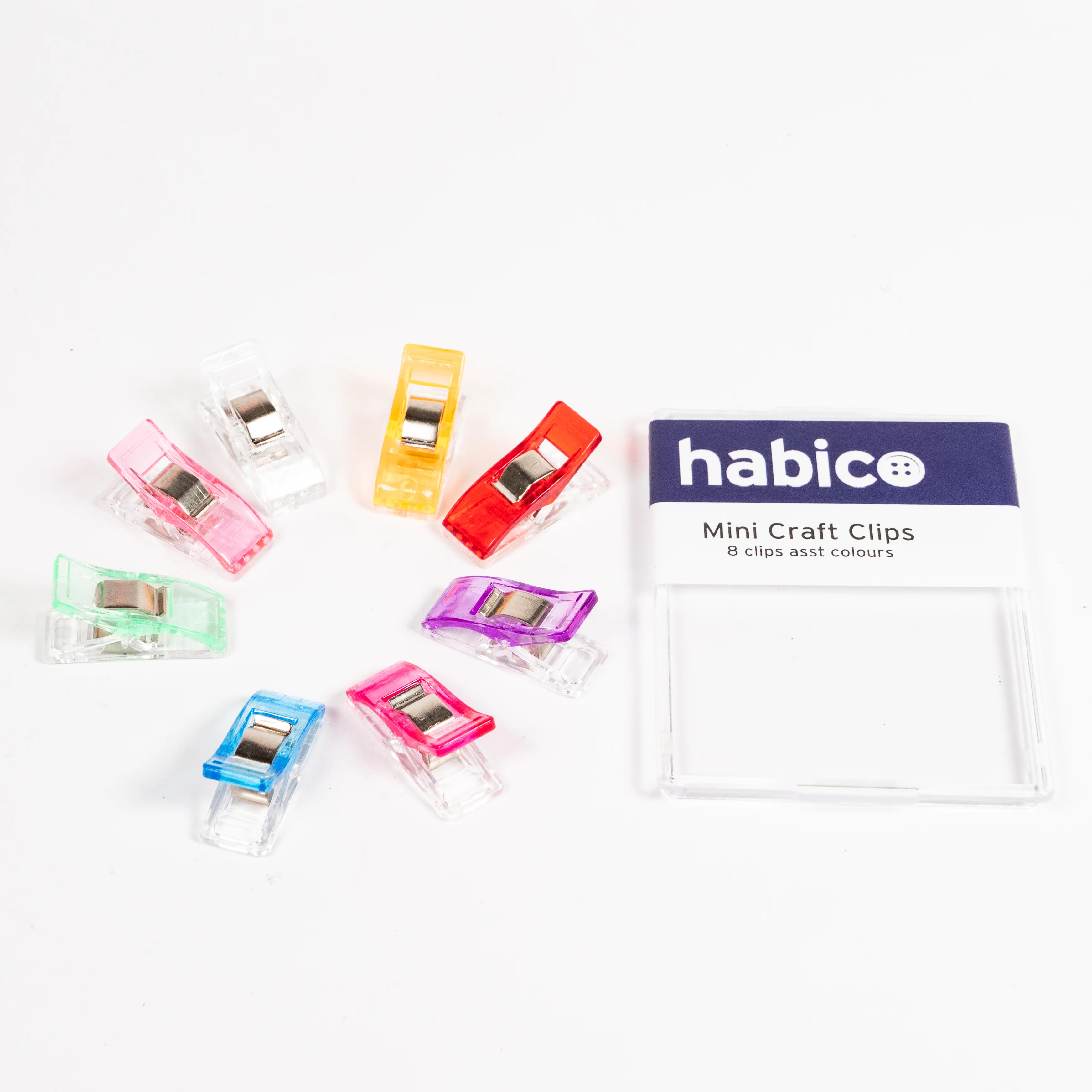 Habico Wonder Clips Fabric Holders for Sewing, Quilting & Crafts – 8 PCS
